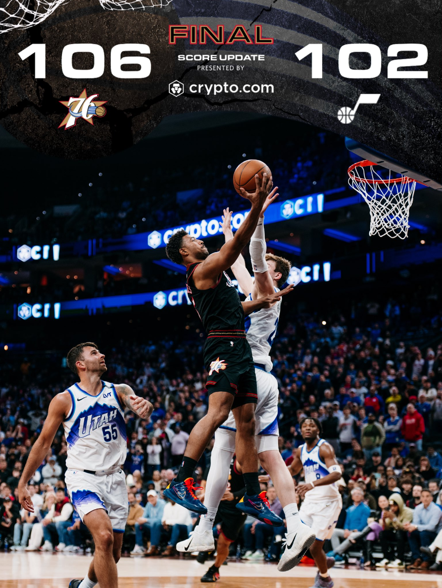 mk体育-乔治替身是他？72万锋线背靠背轰42+17 赛场舞蹈引爆费城球馆